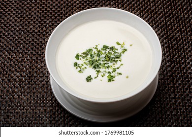 Buttermilk Soup With Parsley On Top