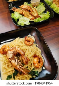 Buttermilk Spaghetti With Tiger Prawn