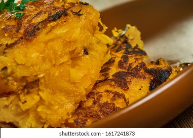 Butternut Squash Chili Pepper Latkes, Favorite Flavor Combinations Close Up