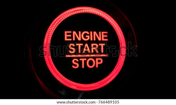 button engine start and engine\
stop, Car engine push start stop button ignition remote starter\
