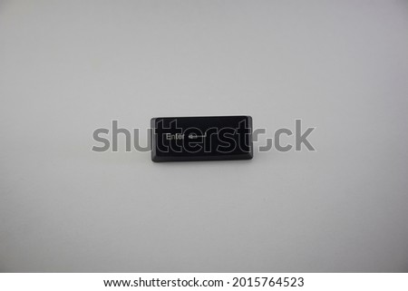 Button ENTER keybord key isolated on white background