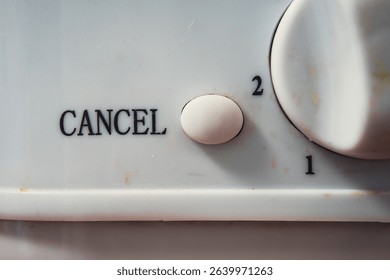 Button on the device for Cancel program and selecting program one or two.