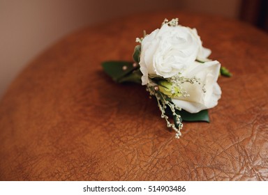 The buttonhole stands on the table