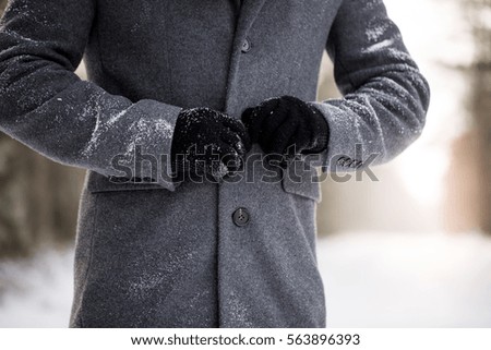 Similar – Image, Stock Photo snowed in Winter Snow Coat