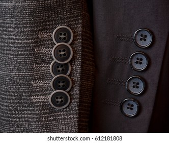 Buttons On A Sleeve Of A Man's Suit