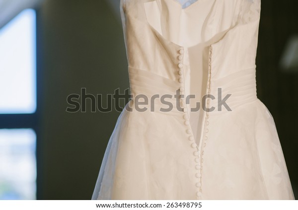 Buttons On Wedding Dress Stock Photo Edit Now 263498795