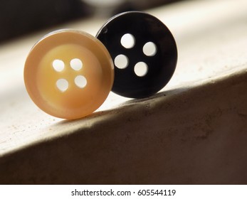 Buttons seen through showing preciseness and accuracy
