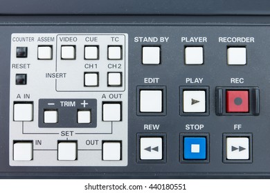 Buttons of the tape Broadcasting system