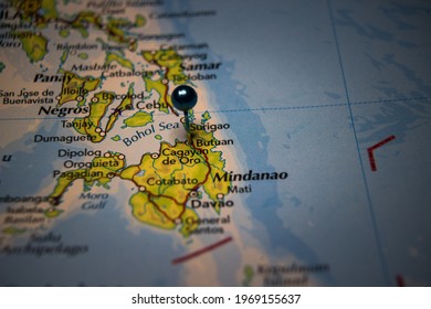 Butuan, City In Philippines Pinned On Geographical Map