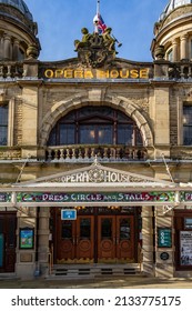 Buxton. UK. 03.01.22. The Opera House, in The Square in the Spa Town of Buxton in Derbyshire, England. It is a 902-seat opera house that hosts the annual Buxton Festival. Built in 1903.