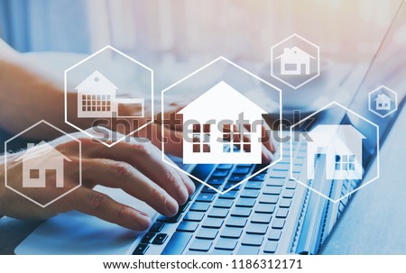 Similar – Foto Bild Ein Haus auf einer Computertastatur. Rechnungen online bezahlen. Haus und Nebenkosten. Elektrizität, Heizung, Wasser und Gas. Energie-Effizienz. Elektronische Dokumentation in Registern. Registrierung von Eigentum.