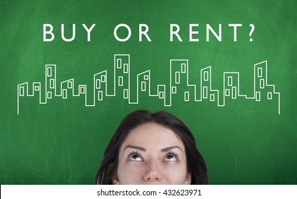 Buy Or Rent Property Concept