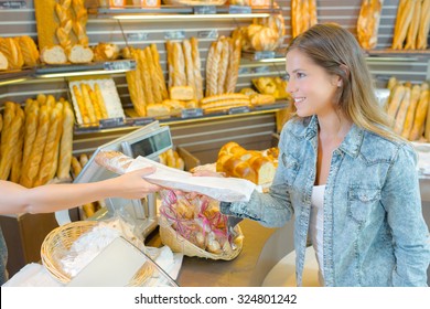 Buying Bread From The Bakery