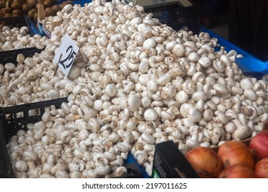 Buying Fresh Organic Produce At The Farmers' Market.