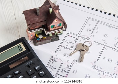 Buying A House, Building Repair And Mortgage Concept. Estimation Real Estate Property With Loan Money And Banking