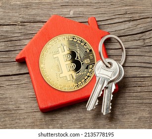 Buying your own home and office with Bitcoin  - Shutterstock ID 2135778195
