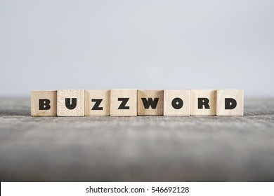 BUZZWORD word made with building blocks