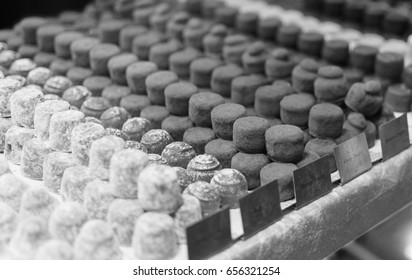 Bw Chocolate Truffles Stock Photo 656321254 | Shutterstock