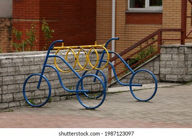 Bycicle Parking In The Yard