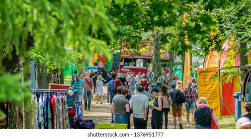 Byline Festival, Pippingford Park, Nutley, Uckfield, East Sussex, UK - June 2/4 2017 - Festival goers