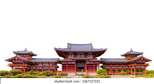 Byodo in Temple (Japan) isolated on white background - Powered by Shutterstock