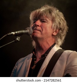 Byron Bay, New South Wales, Australia, April 16 2022, Neil Finn plays with Crowded House on the Crossroads stage at 33rd Byron Bay Bluesfest. Last gig before testing positive for covid-19.