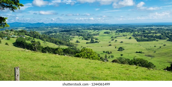 Byron Shire Landscape In The Summer. In Australia.