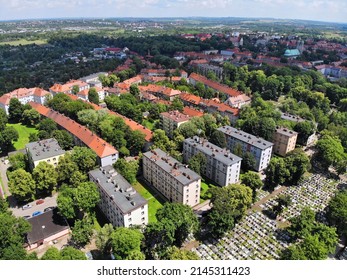 Bytom City Aerial View. Upper Silesia Region In Poland.