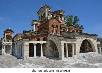 Byzantine like church Agia Foteinini in Mantineia, Greece