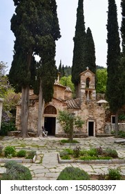 Byzantine Monastery On Mt Hymettus Near Athens