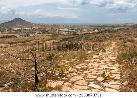 The Byzantine Road on Paros, Greece