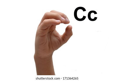 C Kid Hand Sign American Sign Language ASL