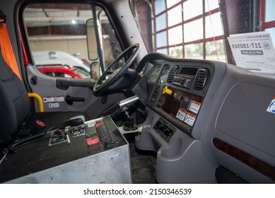 Cab Of Fire Truck In Fire Station Taken On June 6 2021 608 Pm