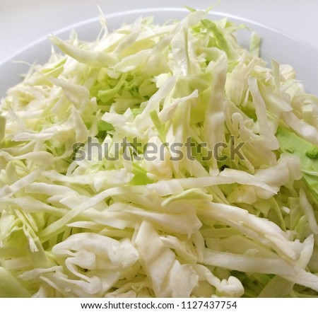 The cabbage cut off