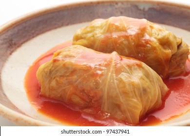 Cabbage Roll With Tomato Sauce