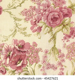 Cabbage Rose Fabric Design