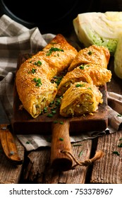 Cabbage Strudel.selective Focus. Style Rustic