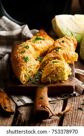 Cabbage Strudel.selective Focus. Style Rustic