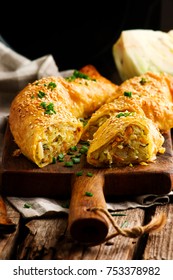 Cabbage Strudel.selective Focus. Style Rustic