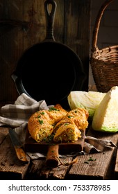 Cabbage Strudel.selective Focus. Style Rustic