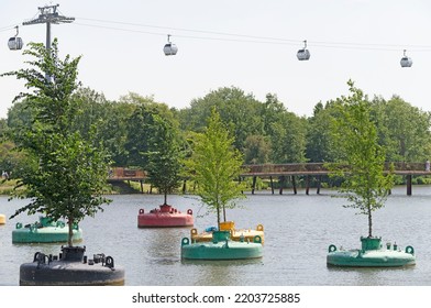 Cabel Car And Floating Trees At Floriade Expo 2022 