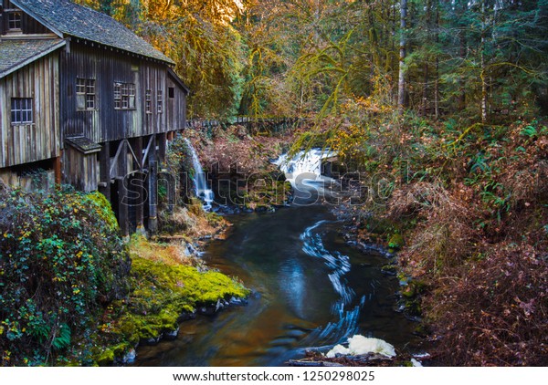 Cabin By Creek Stock Image Download Now