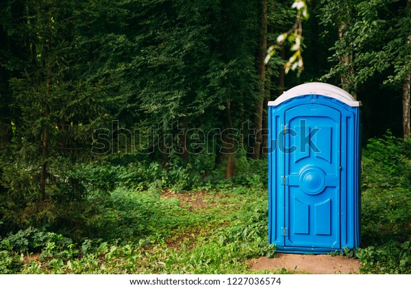 Cabin Chemical Toilet Green Summer Forest Stock Photo Edit Now