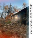 The cabin of John Burroughs, American naturalist author, in Hudson Valley.