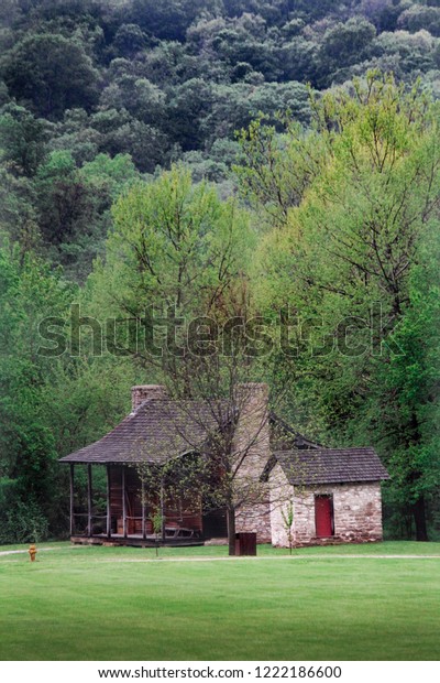 Cabin On Daniel Boone Home Property Stock Photo Edit Now 1222186600