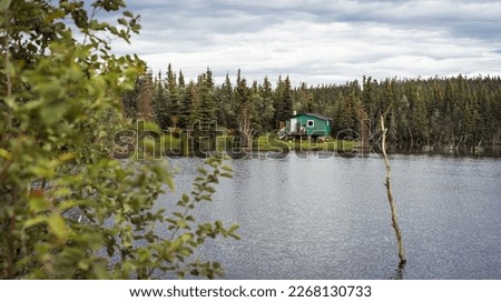 Cabin on the shore of the lake