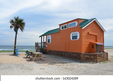 Cabin To Rent On The Beach At The East Coast Of Florida.