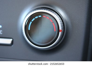 Cabin Temperature Dial Of A New Budget Vehicle