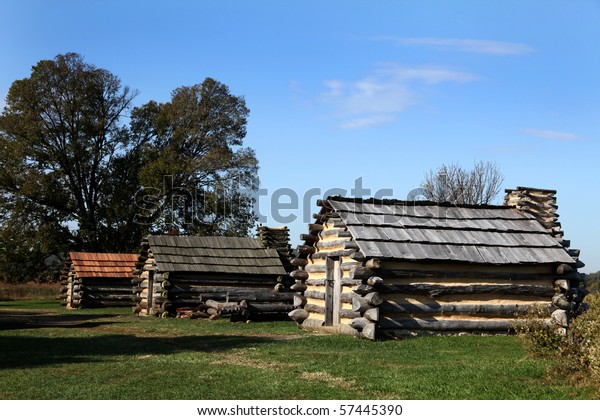 Cabin Used By Revolutionary War Soldiers Stock Photo (Edit Now) 57445390