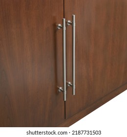 The Cabinet Hardware Detail Isolated On The White Background